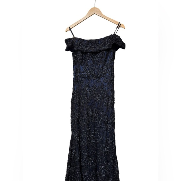 Xscape Evenings Off the Shoulder Sequin Lace Trumpet Gown - Picture 5 of 10